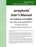 arrayForth User`s Manual