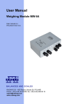 User manual - Weighing module MW-01