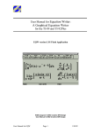 A Graphical Equation Writer