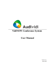 VidiNOW Conference System User Manual - Audividi
