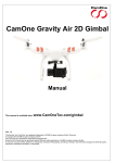 CamOne Gravity Air 2D Gimbal Manual