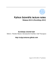 Python Scientific lecture notes Release 2012.3 (EuroScipy - e