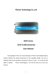GWV Series Grid Tie Microinverter User Manual YSmart