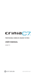 CRINIA C7 USER MANUAL v1.0.indd