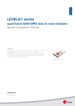 LEON-G1 System Integration Manual - U-Blox