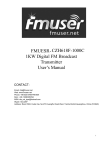 CZH618F-1000C 1KW FM transmitter User Manual