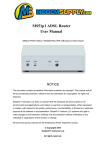 MS51p1 ADSL Router User Manual