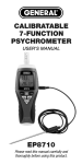 calibratable 7-function psychrometer ep8710