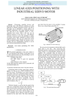 linear axis positioning with industrial servo motor