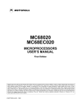 Motorola 68020 user`s manual