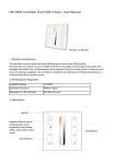 LC-007-402 User Manual LED DMX Controller Touch DW 4