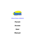 Parent Access User Manual - Manasquan Public School District