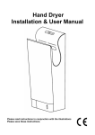 Hand Dryer Installation & User Manual