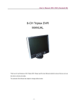 8-CH Triplex DVR MANUAL