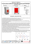 Led three phase multifunction meter 2DIN modules type MTDNPRI3