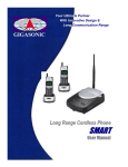 GIGASONIC Long Range Cordless Phone