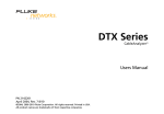 DTX Series CableAnalyzer - Fiber Optics For Sale Co.