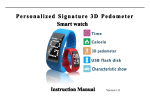 Personalized Signature 3D Pedometer Smart watch