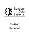 ViewPlus© User Manual - Sanders Data Systems
