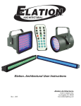 Elation® Architectural User Instructions