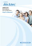 AirLive ARM-201 User`s Manual - Airlivecam.eu | Kamery Airlive