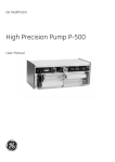 マニュアル High Precision Pump P-500