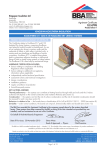 BBA Certificate for Kingspan K17