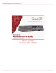 QuadroM8L/M26x Manual II: Administrator`s Guide