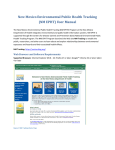 the NM EPHT User Guide