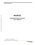 MC68322UM MC68322 User`s Manual