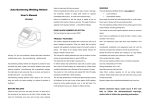 Auto-Darkening Welding Helmet User`s Manual