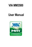 VIA MM3500 User Manual