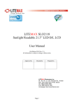 LITEMAX SLO2118 Sunlight Readable 21.5” LED B/L LCD User