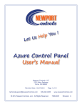 Azure Control Panel User`s Manual