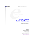 Ektron CMS300 Quick Start Manual