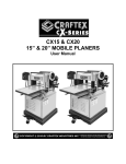 CX15 & CX20 15” & 20” MOBILE PLANERS