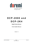 DCP-2000 and DCP-2K4 Field Installer Manual