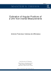 Estimation of Angular Positions of a UAV from Inertial Measurements