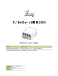 3U 16-Bay SBB RBOD Hardware User`s Manual