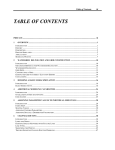 TABLE OF CONTENTS