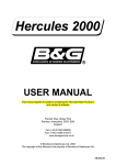 Hercules User Manual - A and T Instruments