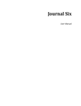 User Manual - Journal Six