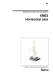 XM02 Horizontal axis - spare parts list