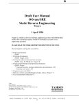 Draft User Manual OOram/SRE Static Reverse Engineering Trygve 1