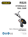 HYDRAULIC RAIL SAW - Stanley Hydraulic Tools
