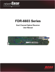 FDR-6603 Series User Manual