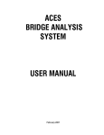 ACES BRIDGE ANALYSIS SYSTEM USER MANUAL