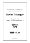 DEVA Device Manager User Manual - R