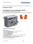 Crowcon C-Test Gas (Bump) Test and Calibration Station