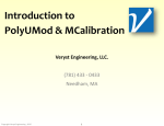 Introduction to PolyUMod & MCalibration